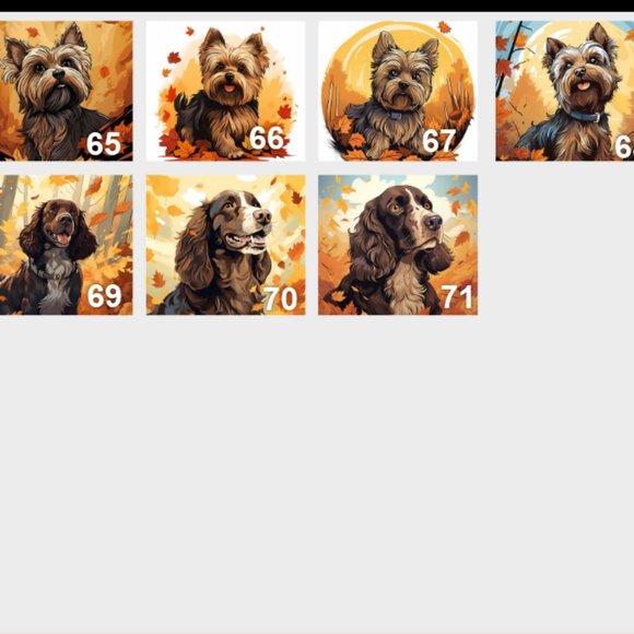 Pet Dog Breed 20oz SS skinny tumbler & lid-  Fall Themed-CHOOSE ITEM # - Picture 9 of 10